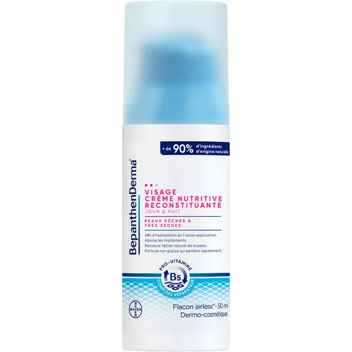 Bépanthenderma Crème Nutritive Reconstituante Visage 50 ml