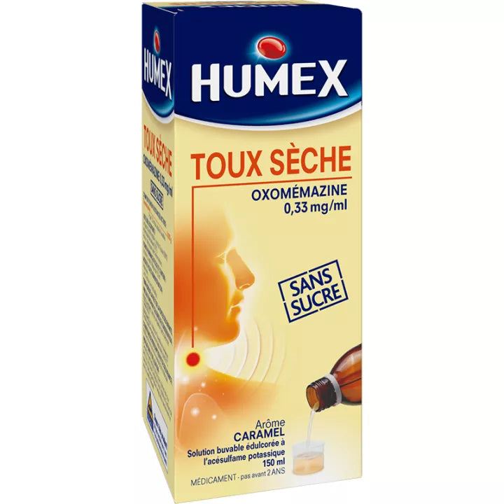 Humex Toux Sèche Oxomémazine 0,33 mg/ml Sirop 150 ml