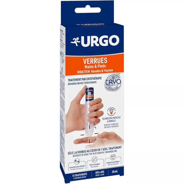 Urgo Verrues Mains et Pieds Cryo 38 ml