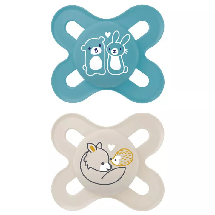 MAM Sucette Original Naissance Nuit 0-2 mois Silicone x2