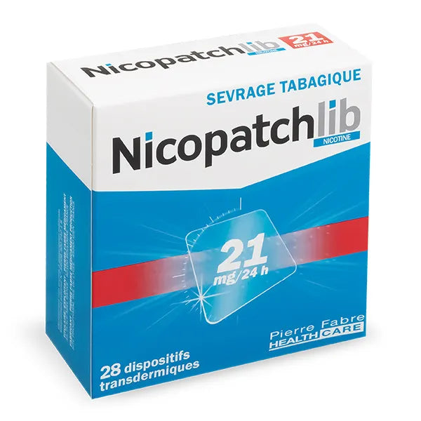 Nicopatchlib 21 mg/24 h – 28 dispositifs transdermiques