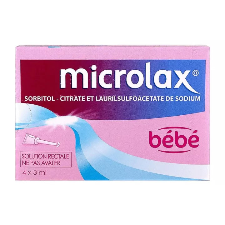Microlax Bébé Solution Rectale Unidoses x4