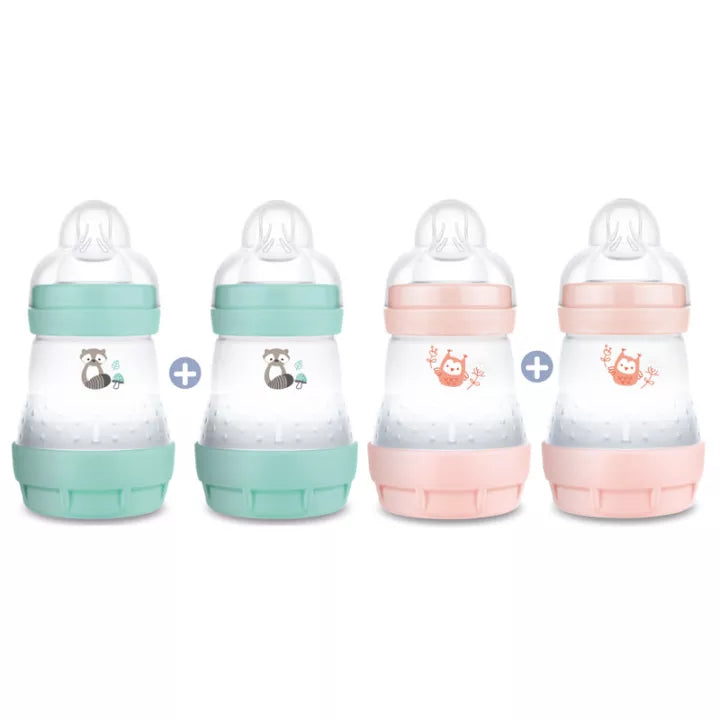 MAM Biberon Easy Start Anti-Colique T1 160 ml Lot de 2 Océan et Sable