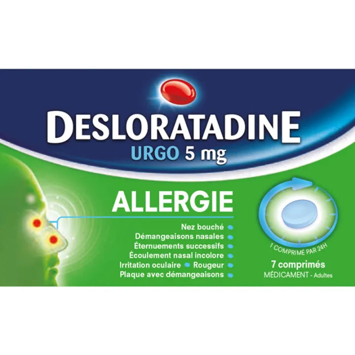 Desloratadine Urgo 5 mg Comprimés x7
