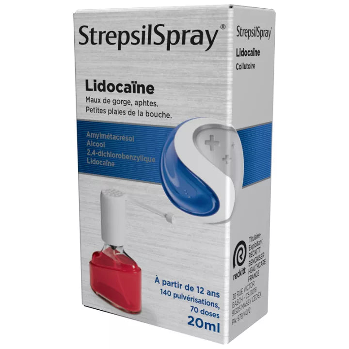 Strepsilspray Lidocaïne Flacon 20 ml