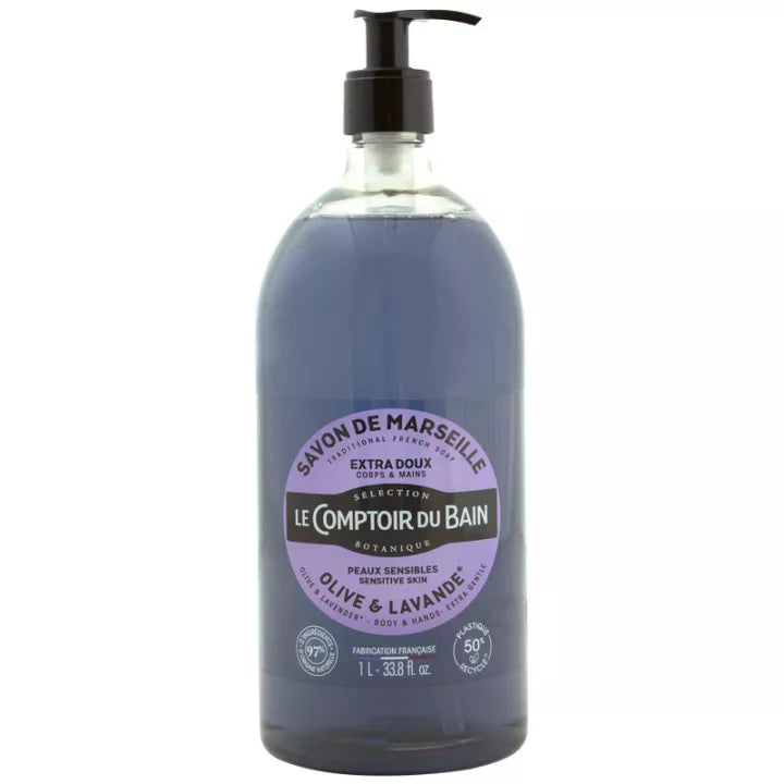 LCB Savon Liquide Olive Lavande Flacon 1 L