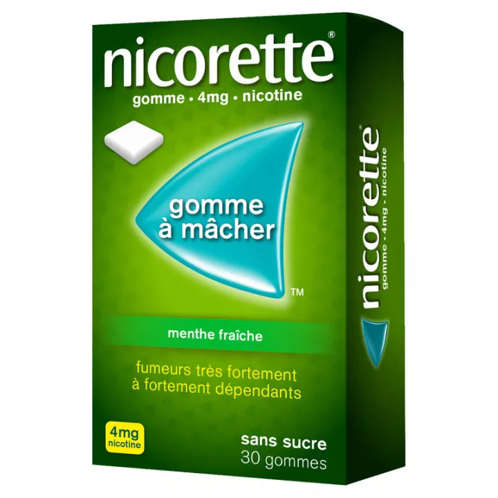 Nicorette Menthe Fraîche 4 mg Gomme Sans Sucre x105