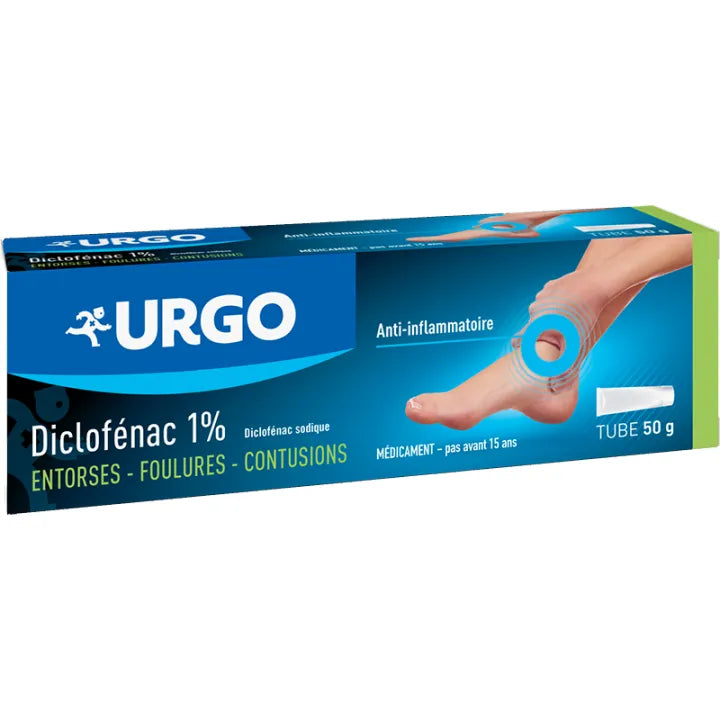 Diclofénac Urgo 1 % Gel Tube 50 g