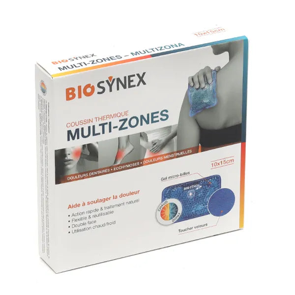 Biosynex Coussin Thermique Gel Micro-Billes Multi-Zones – 10 x 15 cm
