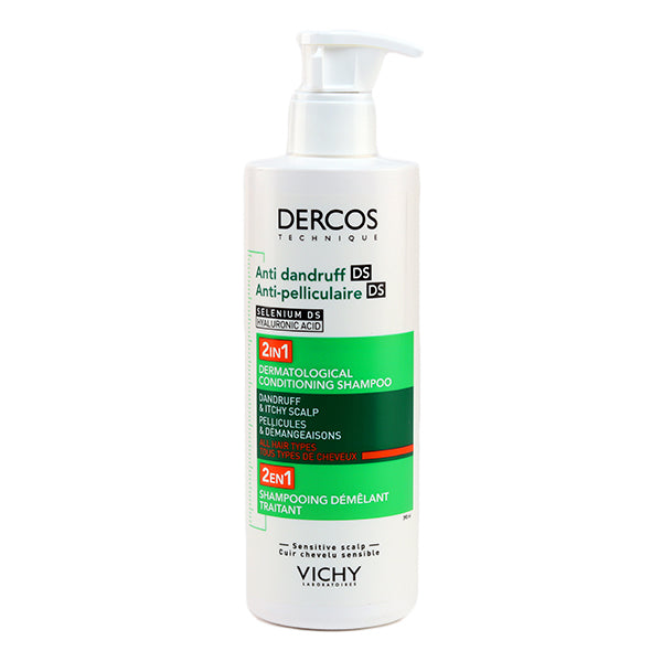 Vichy Dercos Shampooing Anti-Pelliculaire 2en1 Démêlant – 390 ml