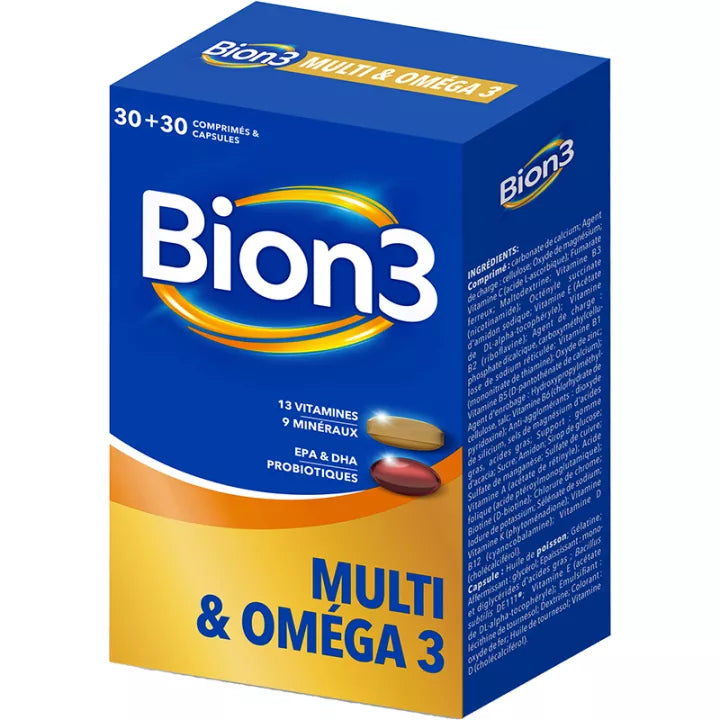 Bion 3 Multi et Oméga 3 Capsules x60