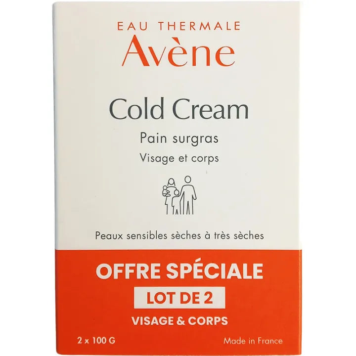 Avène Pain Cold Cream Peaux Sensibles 2 x 100 g