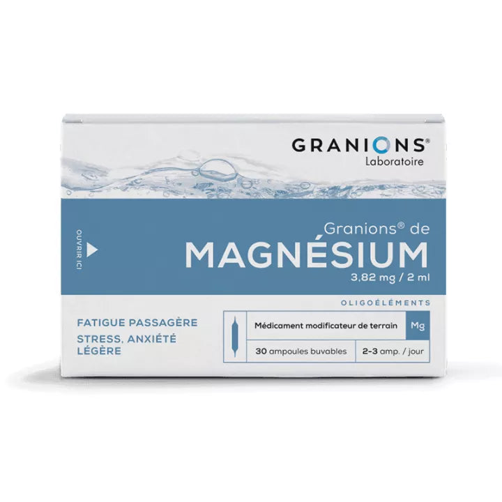 Granions Magnésium Ampoules Buvables 2 ml x30
