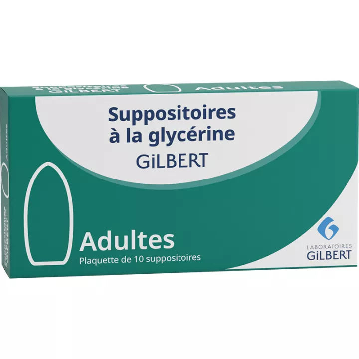 Glycérine Gilbert Suppositoires Adultes Boîte de 10