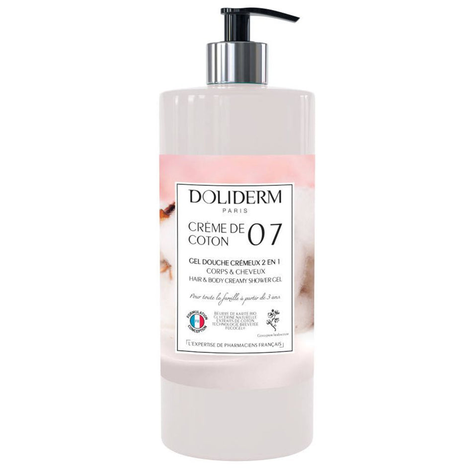 Doliderm Gel Douche Crémeux N°07 Crème de Coton – 1 L