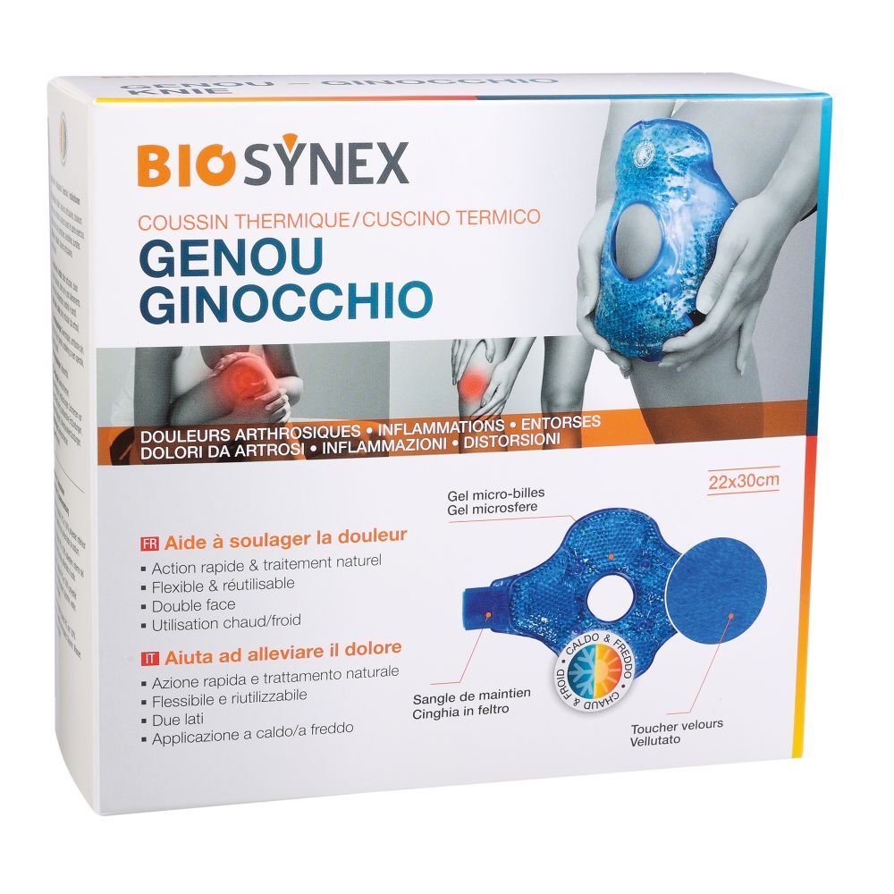 Biosynex Coussin Thermique Gel Micro-Billes Genou