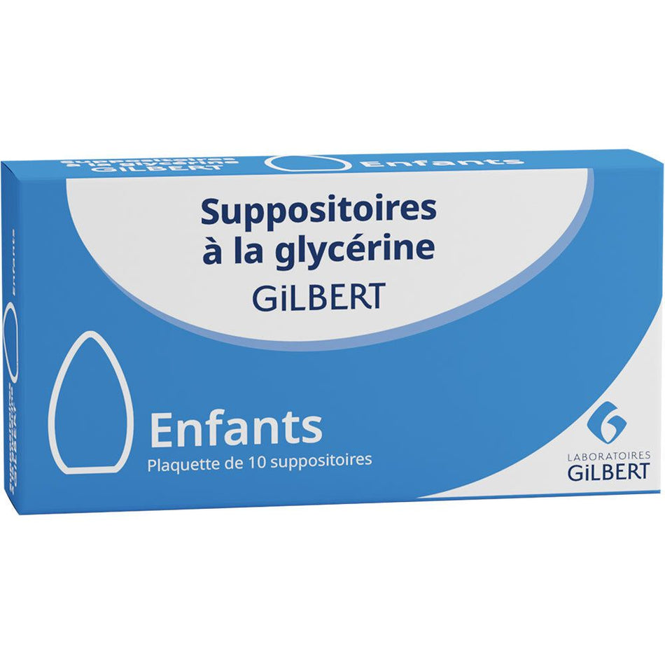 Glycérine Gilbert Suppositoires Enfants Boîte de 10