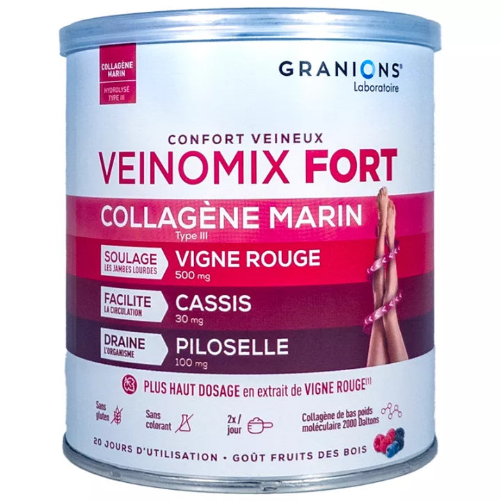 Granions Veinomix Fort Collagène Poudre 200 g
