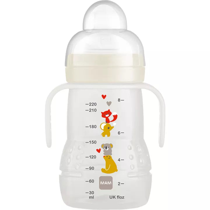 MAM Biberon Transition Fille Bec Silicone 220 ml