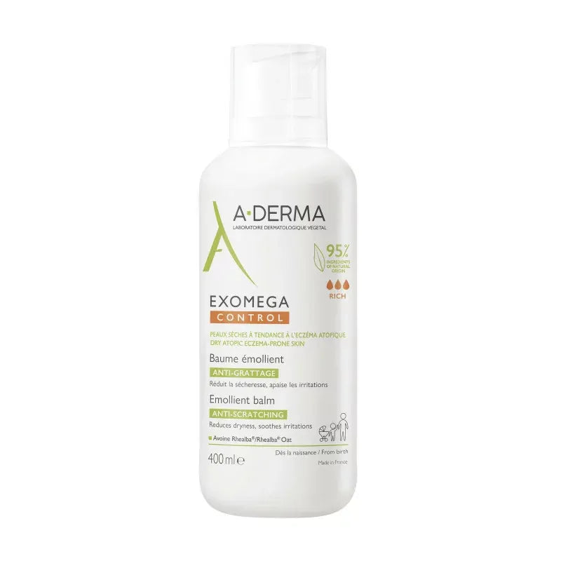 A-Derma Exomega Control Baume Émollient Flacon 400 ml