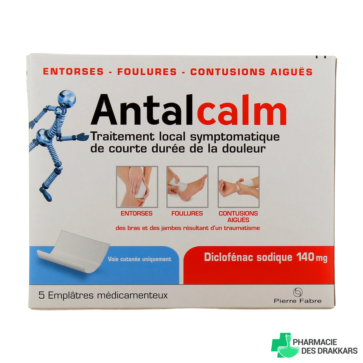 Antalcalm 140 mg – 5 emplâtres médicamenteux