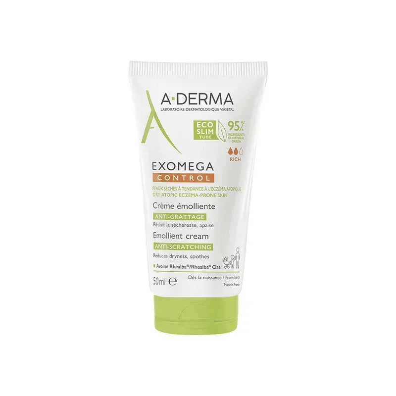 A-Derma Exomega Control Crème Émolliente Tube 50 ml