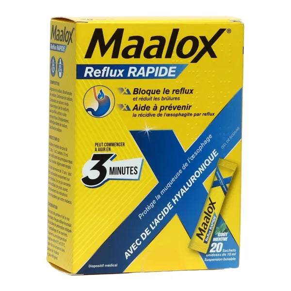 MAALOX REFLUX RAPIDE 20 SACH