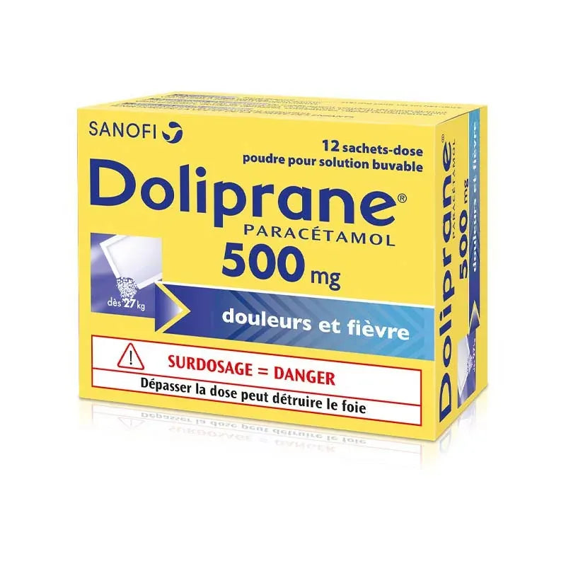 DOLIPRANE 500MG SACHET 12