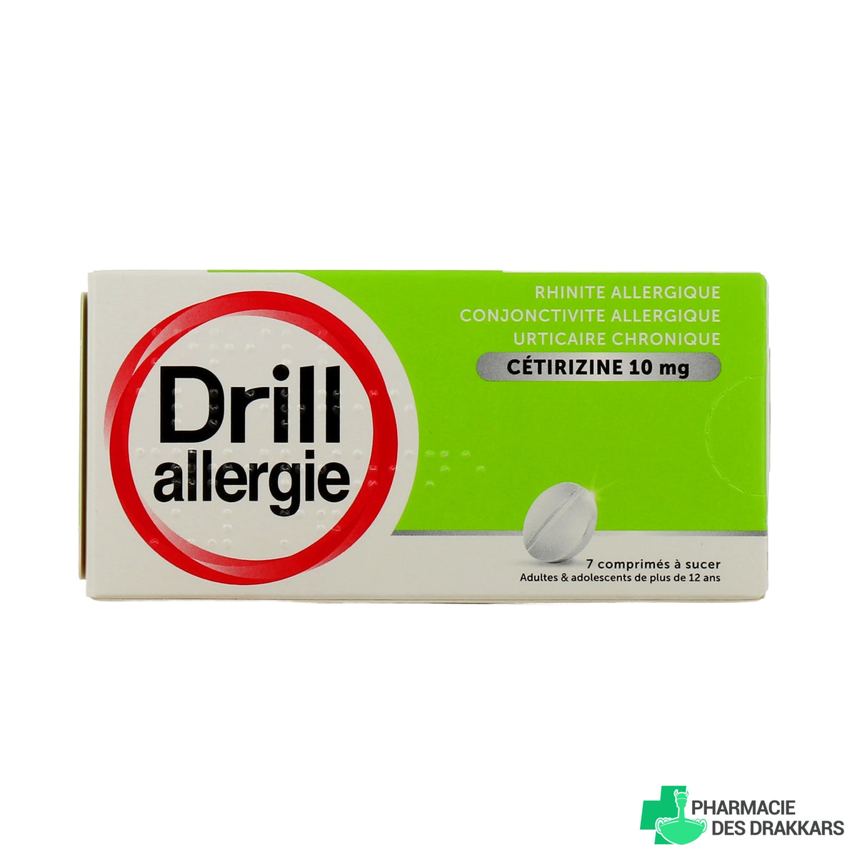 Drill Allergie Cétirizine 10 mg – 7 comprimés