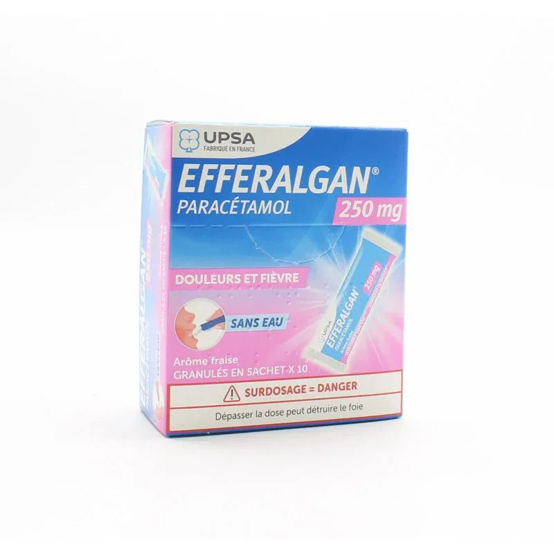 EFFERALGAN STIX 250MG GRAN FRAI SACH10