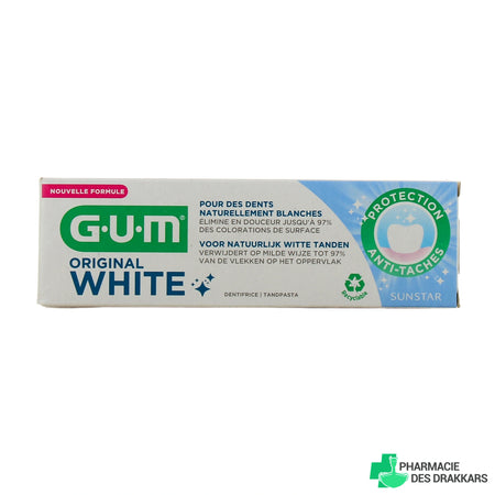 GUM Original White Dentifrice Blancheur 1745 – 75 ml