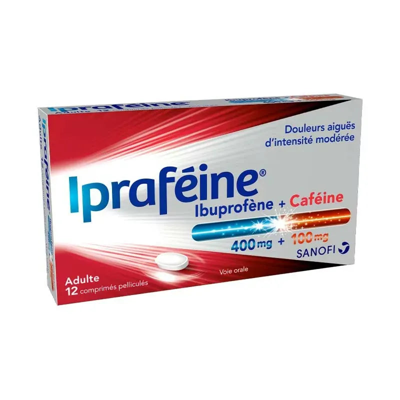 IPRAFEINE 400MG/100MG CPR 12