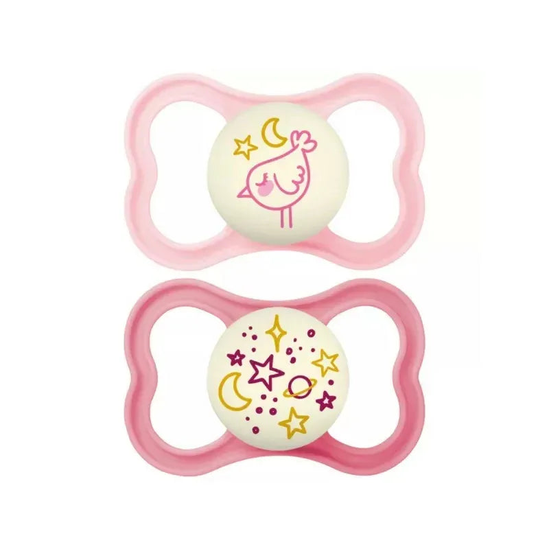 MAM Sucette Nuit Silicone Déco 6+ mois x2