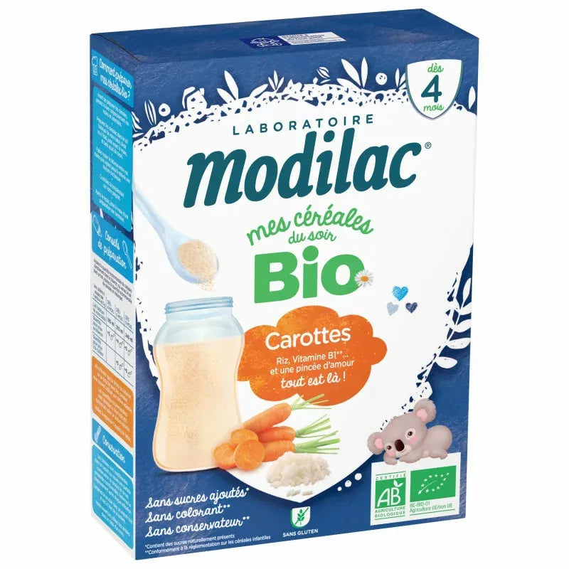 Modilac Céréa Bio Carotte Riz 250 g