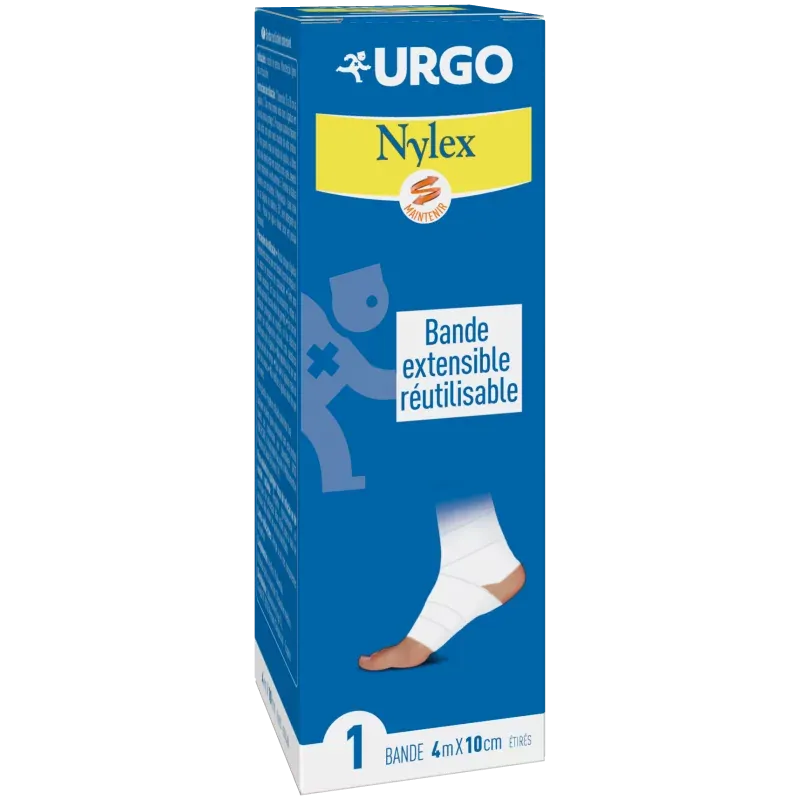 Bande Extensible Nylex Blanche 10 cm x 4 m