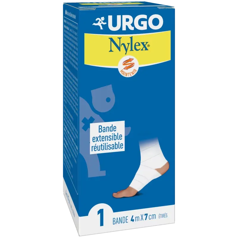 Bande Extensible Nylex Blanche 7 cm x 4 m