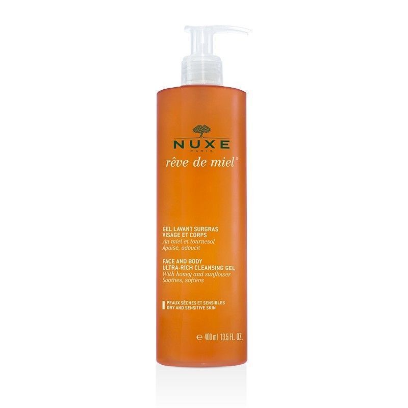 Nuxe Gel Nettoyant Surgras Visage et Corps 400 ml