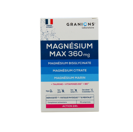 Granions Magnésium Max 360 mg Comprimés x90