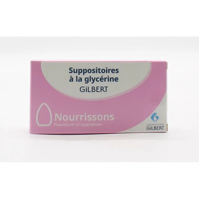 Glycérine Gilbert Suppositoires Bébé Boîte de 10
