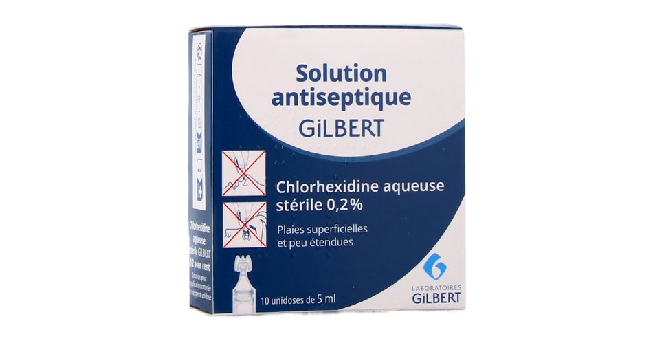 Chlorhexidine Gilbert 0,2 % Dosettes 5 ml x10