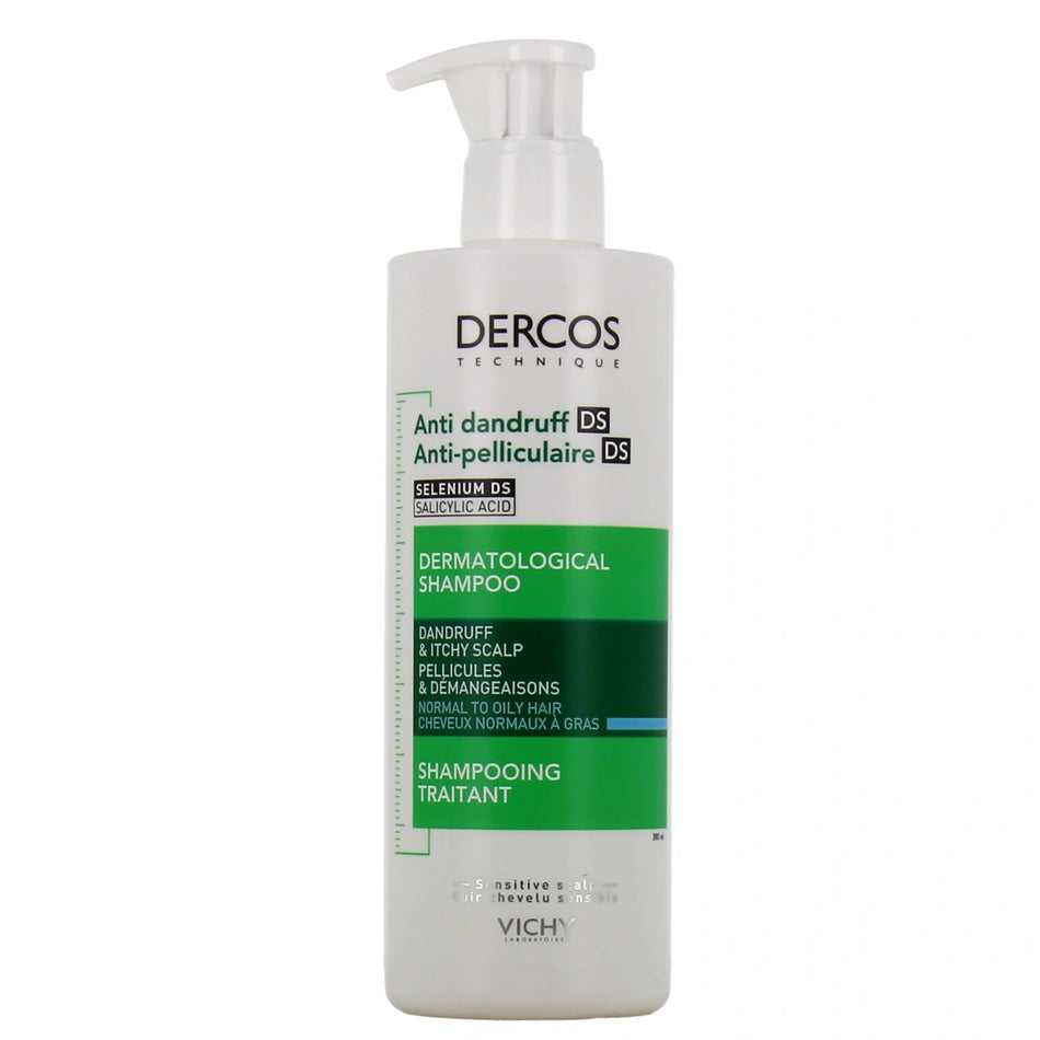 Vichy Dercos Shampooing Anti-Pelliculaire Cheveux Normaux à Gras – 390 ml