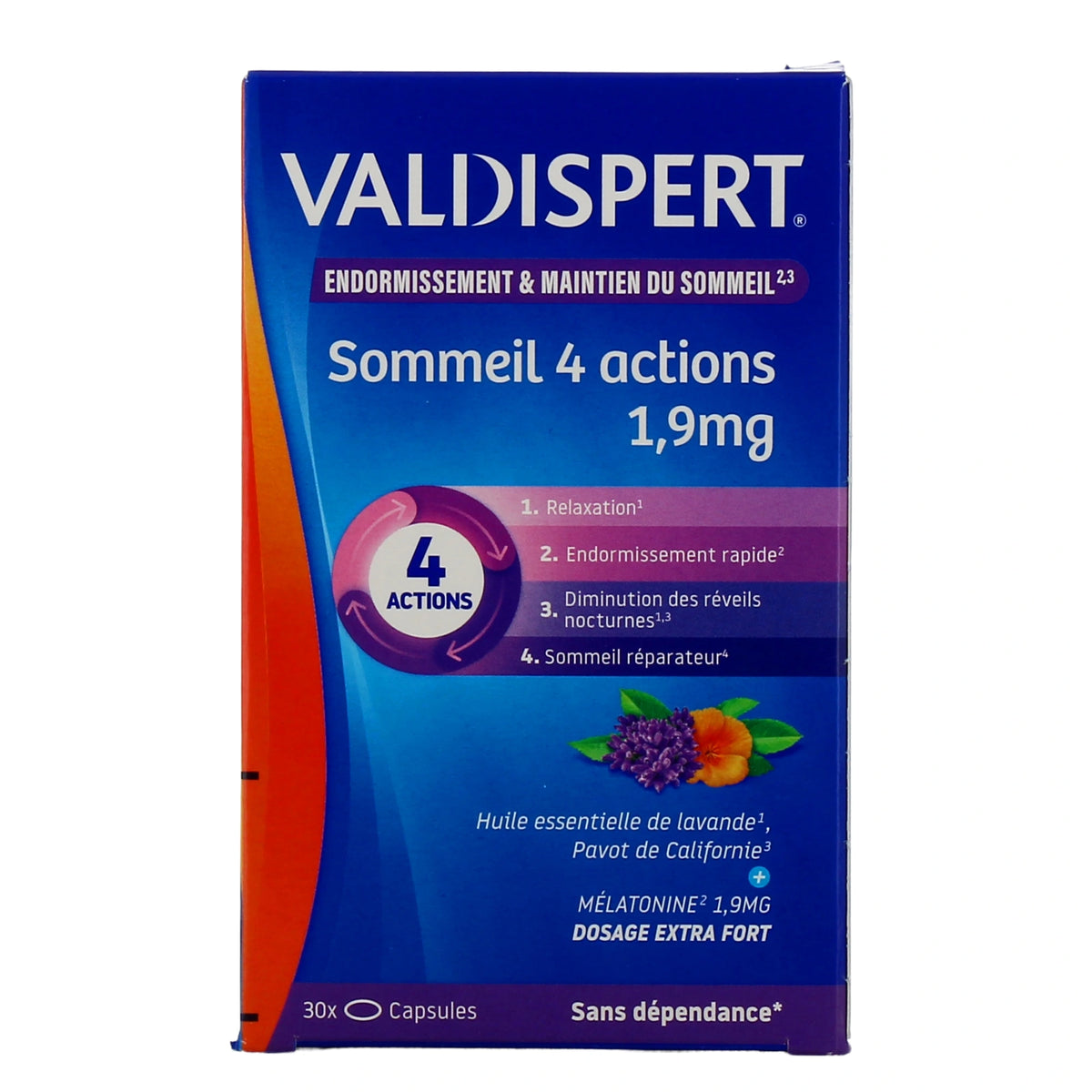 Valdispert Mélatonine 4 Actions 1,9 mg – 30 Comprimés