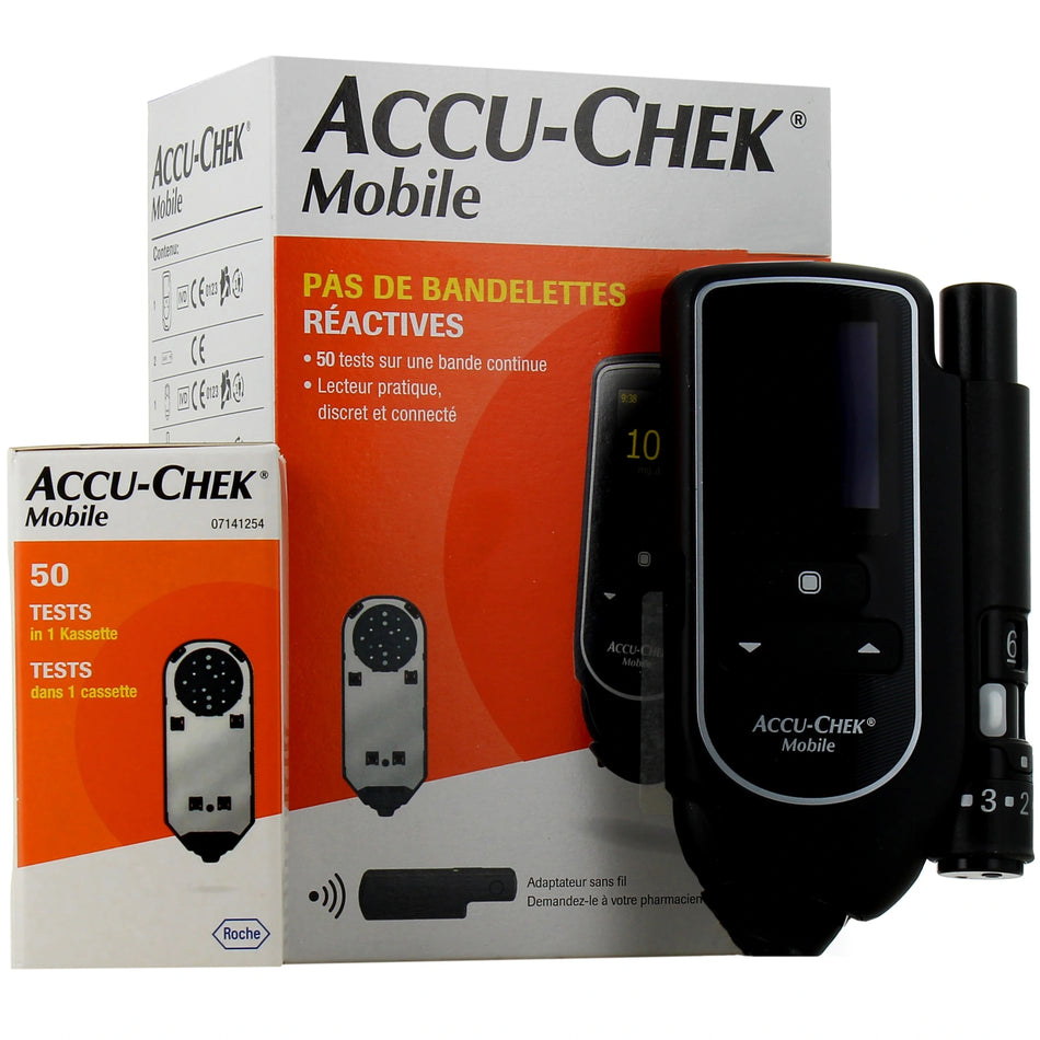 Accu-Chek Mobile Kit Lecteur de Glycémie Sans Bandelette