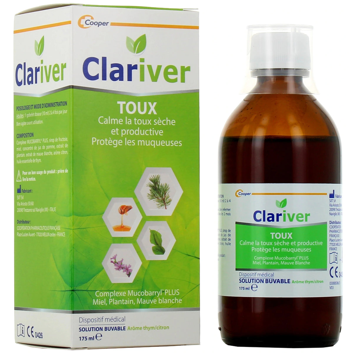 Clariver Toux Sirop Adulte – 175 ml