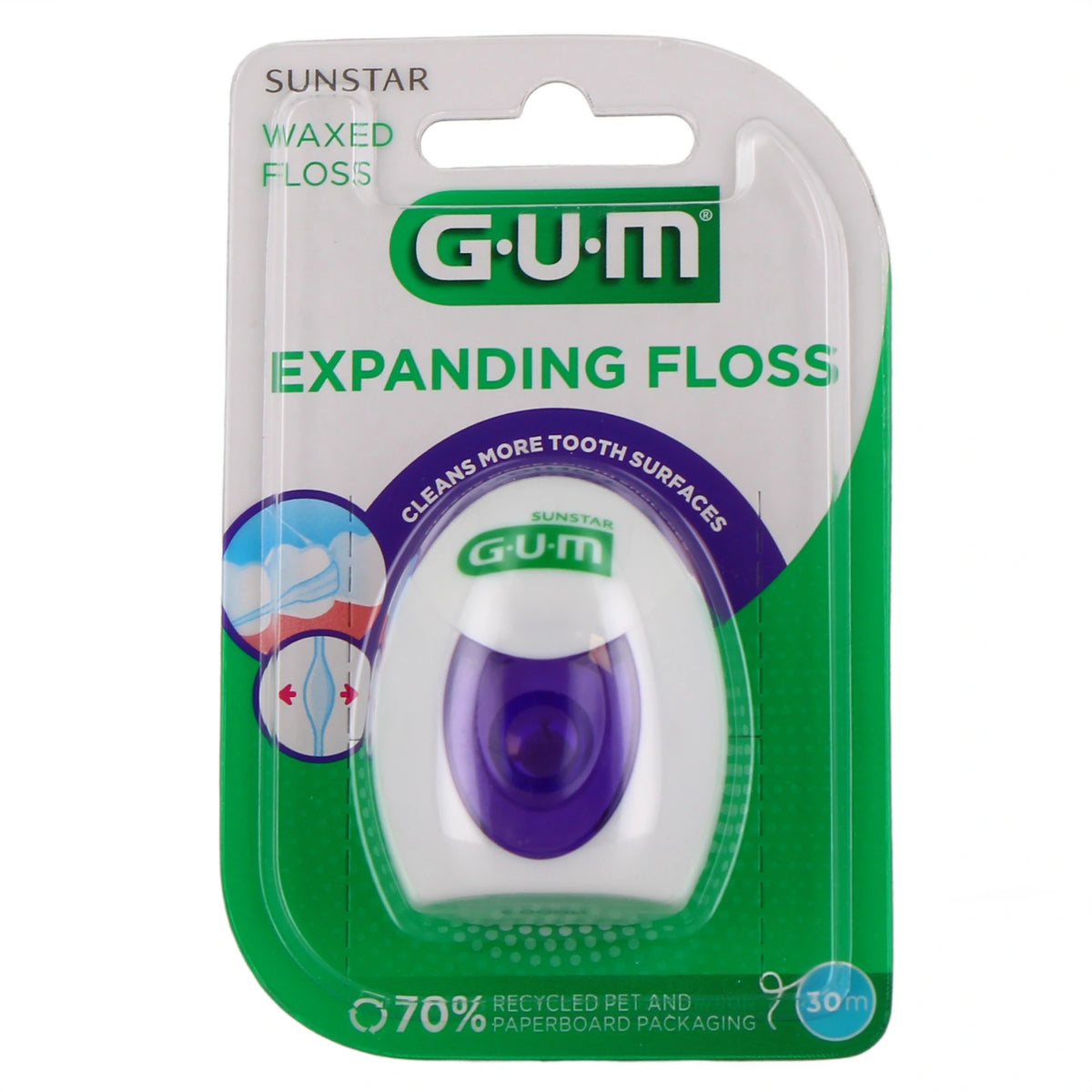 GUM Expanding Floss Fil Dentaire – 30 m