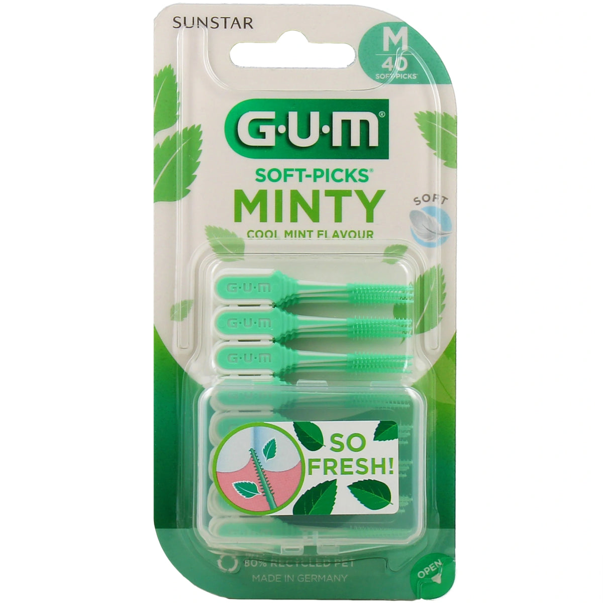 GUM Soft-Picks Comfort Flex Menthe 669 – 40 bâtonnets