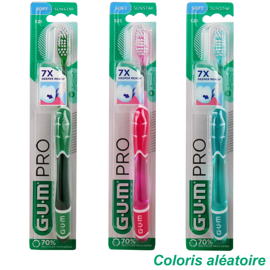 GUM Technique Pro 525 Brosse à Dents Souple