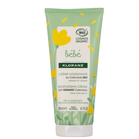 Klorane Bébé Crème Hydratante Bio au Calendula – 200 ml