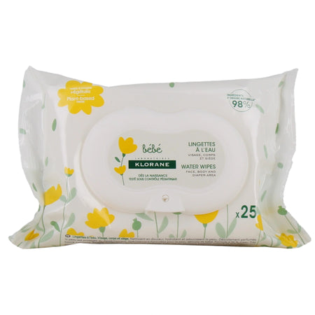 Klorane Bébé Lingettes Nettoyantes Douces – 60 lingettes