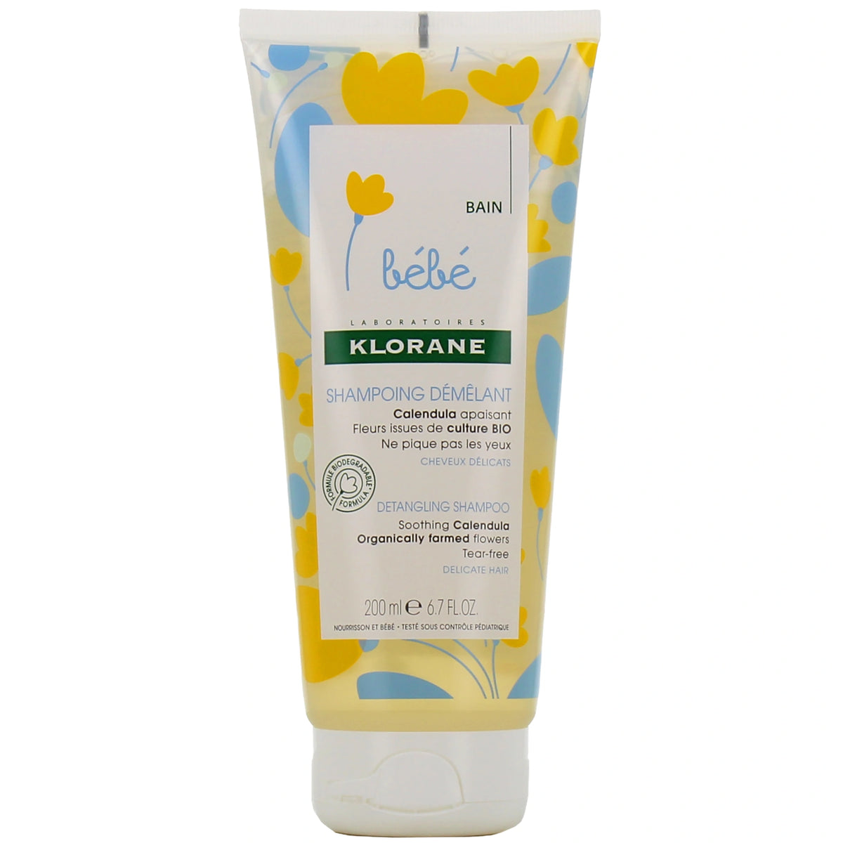Klorane Bébé Shampooing Doux Démêlant au Calendula – 200 ml